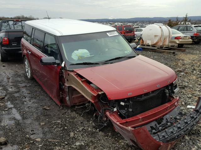 2FMHK6C86GBA14443 - 2016 FORD FLEX SEL RED photo 1