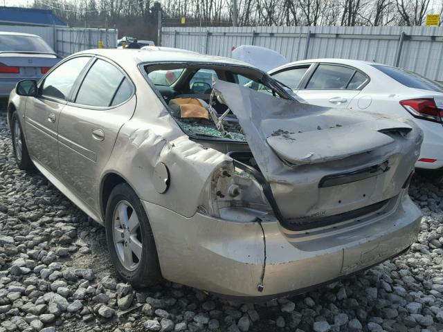 2G2WP552681118250 - 2008 PONTIAC GRAND PRIX TAN photo 3