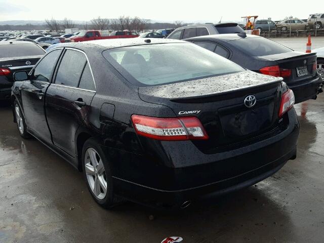 4T1BF3EK7BU177977 - 2011 TOYOTA CAMRY SE BLACK photo 3