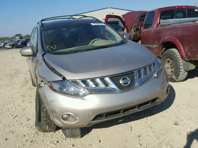 JN8AZ1MU4AW013477 - 2010 NISSAN MURANO S GOLD photo 1