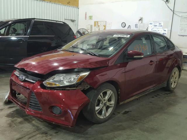 1FADP3F26EL137883 - 2014 FORD FOCUS SE RED photo 2