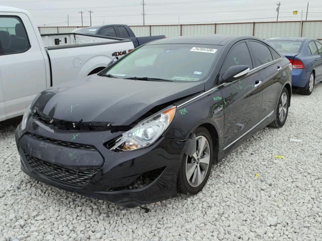 KMHEC4A47BA006862 - 2011 HYUNDAI SONATA HYB BLACK photo 2