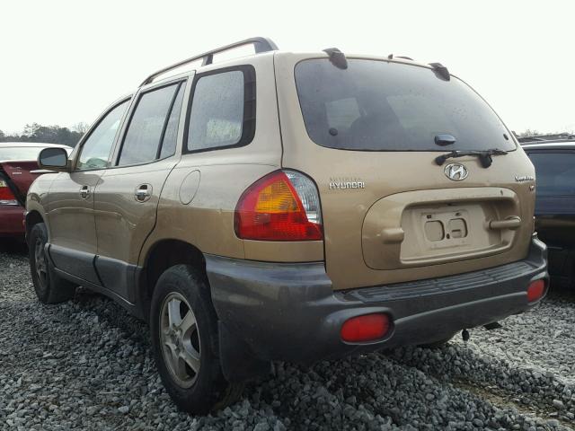 KM8SC13D62U170973 - 2002 HYUNDAI SANTA FE G GOLD photo 3