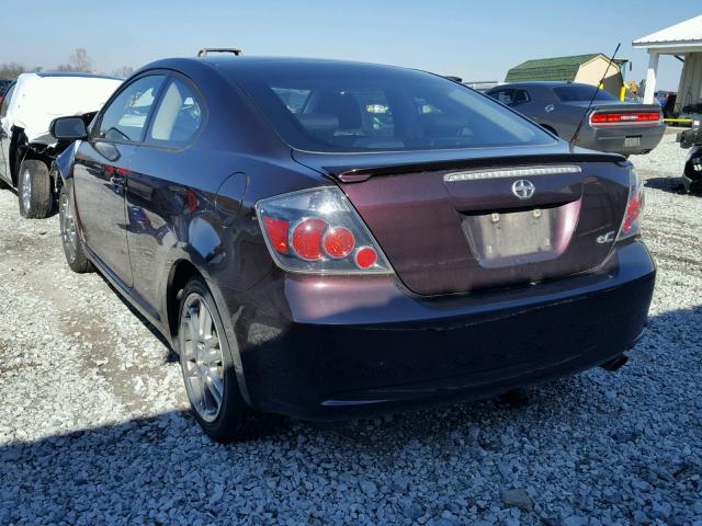 JTKDE3B73A0313889 - 2010 TOYOTA SCION TC MAROON photo 3