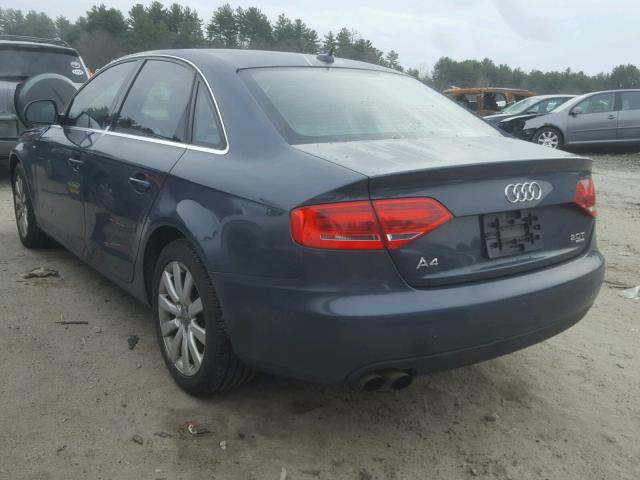 WAUSF78K69A144596 - 2009 AUDI A4 PREMIUM GRAY photo 3