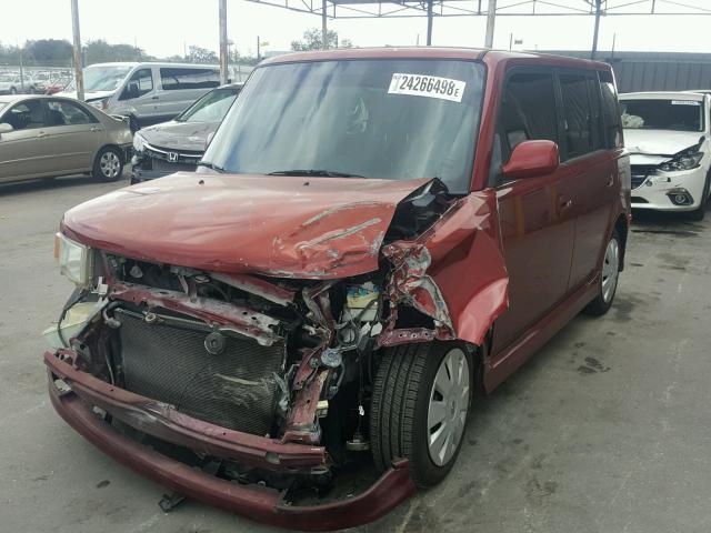 JTLKT324064092296 - 2006 TOYOTA SCION XB RED photo 2