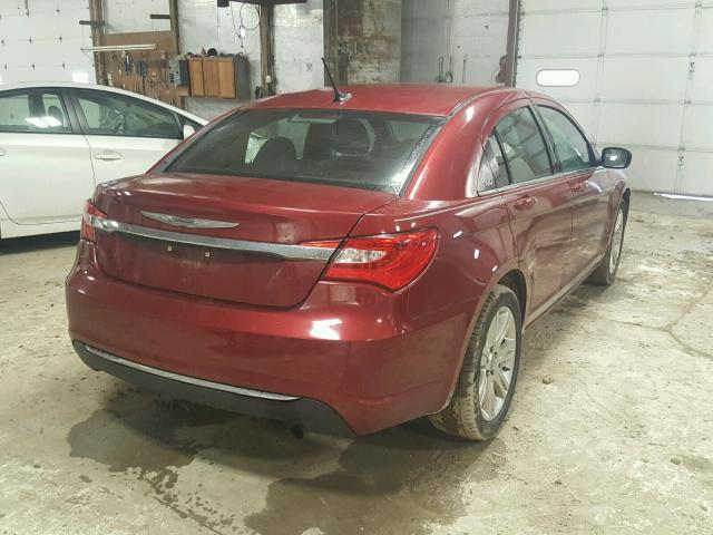 1C3CCBAB5DN761944 - 2013 CHRYSLER 200 LX MAROON photo 4