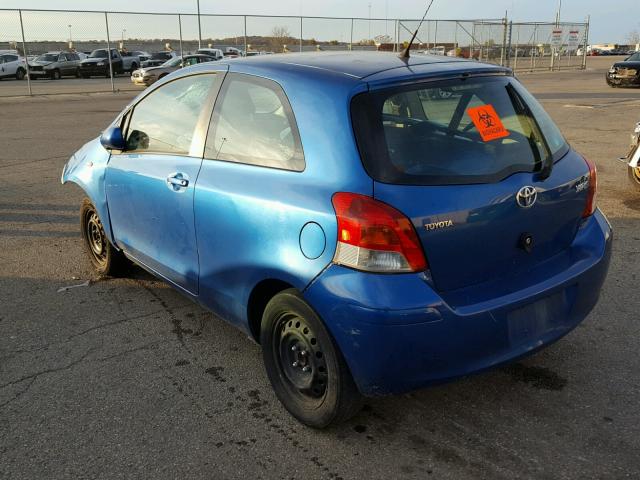 JTDJT4K34A5279774 - 2010 TOYOTA YARIS BLUE photo 3