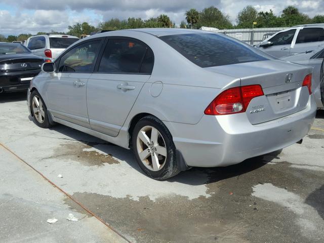 1HGFA16877L108264 - 2007 HONDA CIVIC EX SILVER photo 3