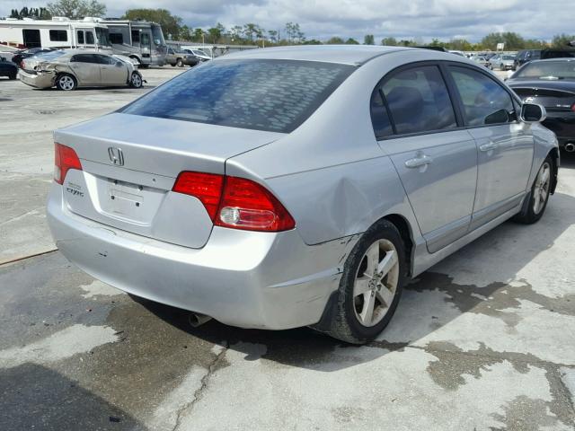 1HGFA16877L108264 - 2007 HONDA CIVIC EX SILVER photo 4