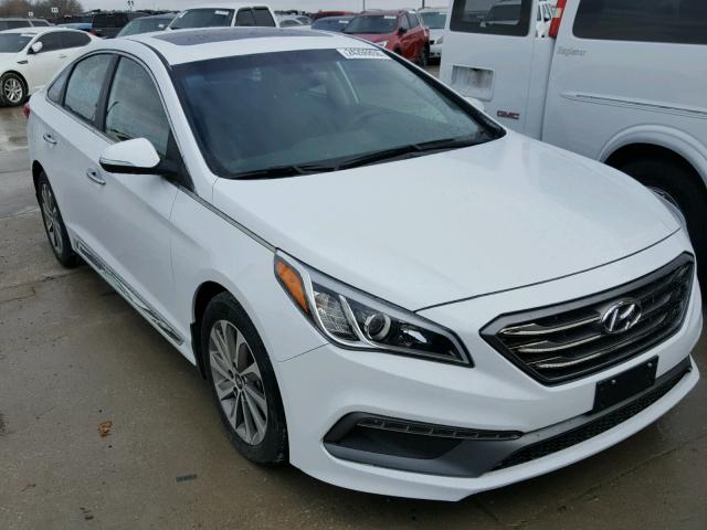 5NPE34AF5HH471051 - 2017 HYUNDAI SONATA SPO WHITE photo 1