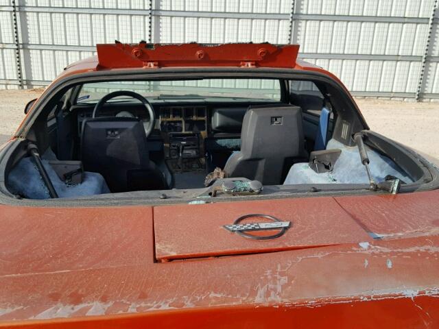 1G1YY0787F5137044 - 1985 CHEVROLET CORVETTE ORANGE photo 10