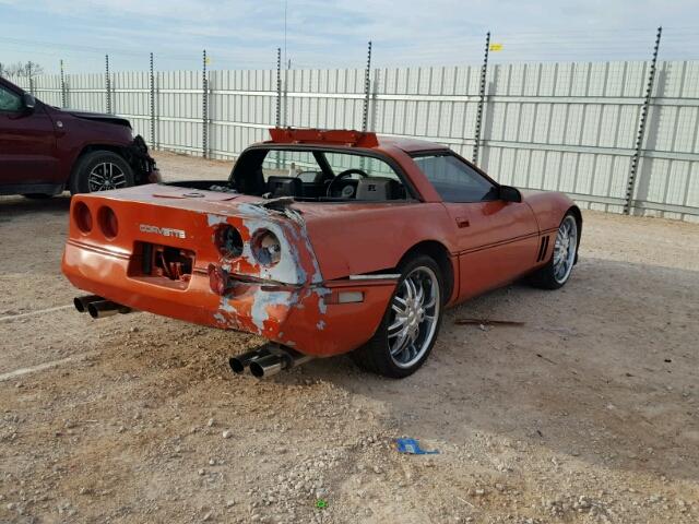 1G1YY0787F5137044 - 1985 CHEVROLET CORVETTE ORANGE photo 4