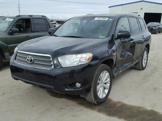 JTEEW44A282012368 - 2008 TOYOTA HIGHLANDER BLACK photo 2