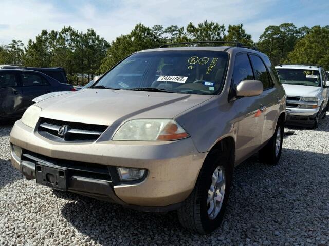 2HNYD18621H543735 - 2001 ACURA MDX TOURIN GOLD photo 2