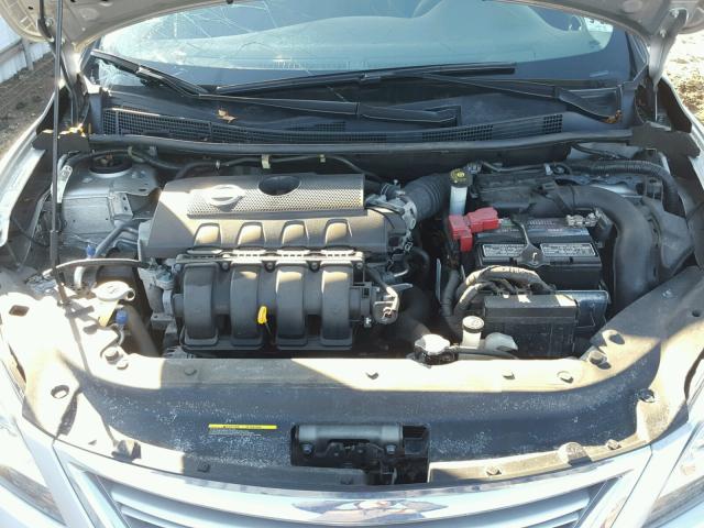 3N1AB7AP4EY337175 - 2014 NISSAN SENTRA S SILVER photo 7