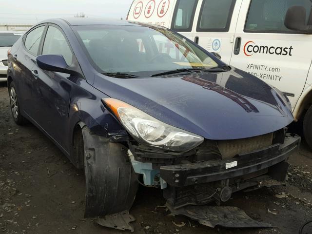 5NPDH4AE4BH054659 - 2011 HYUNDAI ELANTRA GL BLUE photo 1