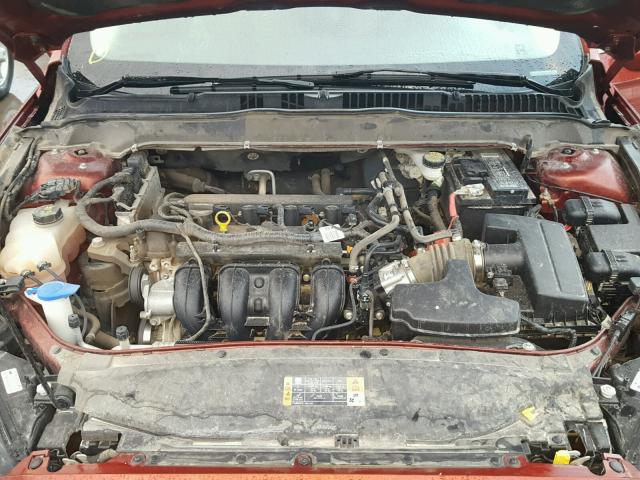 3FA6P0H73ER241071 - 2014 FORD FUSION SE RED photo 7