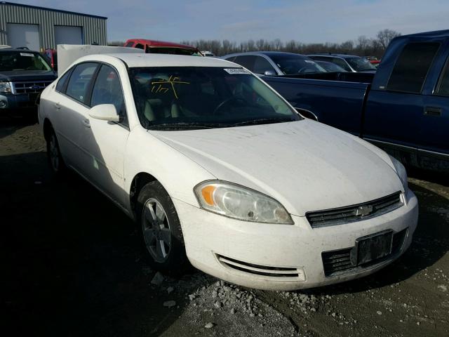 2G1WT55N081212909 - 2008 CHEVROLET IMPALA LT WHITE photo 1