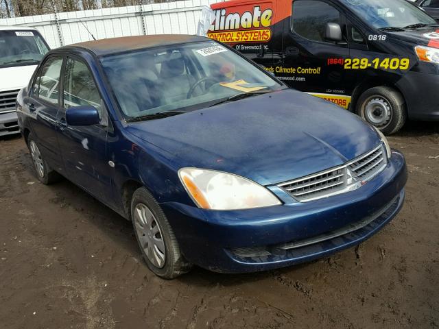 JA3AJ26E76U000612 - 2006 MITSUBISHI LANCER ES BLUE photo 1