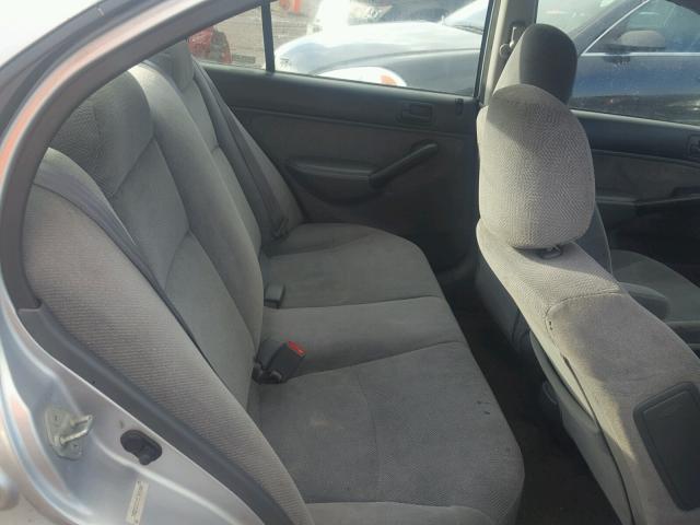 1HGES26771L041498 - 2001 HONDA CIVIC EX ვერცხლისფერი ფოტო 6