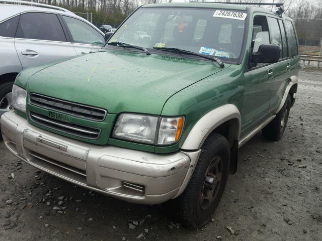 JACDJ58XXW7900447 - 1998 ISUZU TROOPER S GREEN photo 2