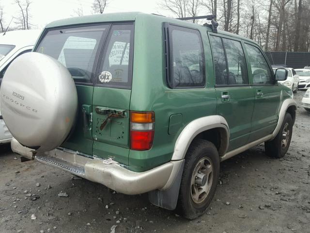 JACDJ58XXW7900447 - 1998 ISUZU TROOPER S GREEN photo 4