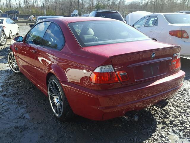 WBSBL93405PN61969 - 2005 BMW M3 RED photo 3