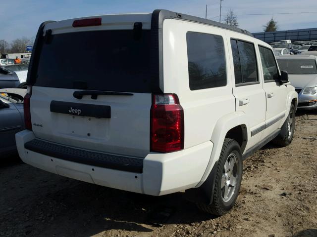 1J4RG4GK6AC156703 - 2010 JEEP COMMANDER WHITE photo 4