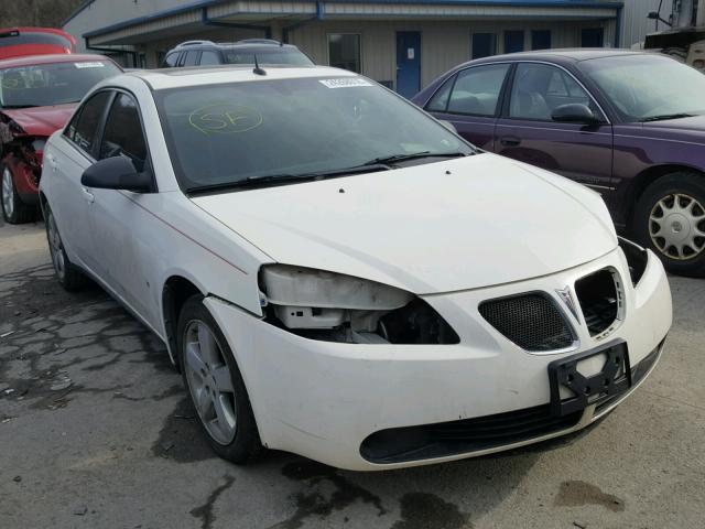 1G2ZG57B384285051 - 2008 PONTIAC G6 BASE WHITE photo 1