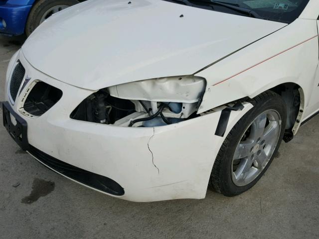 1G2ZG57B384285051 - 2008 PONTIAC G6 BASE WHITE photo 9