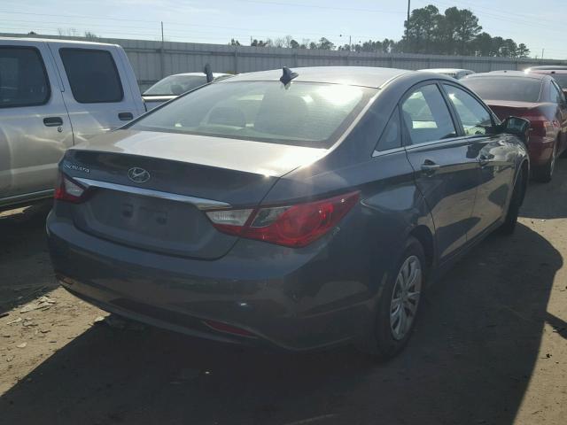 5NPEB4AC6BH112775 - 2011 HYUNDAI SONATA GLS GRAY photo 4