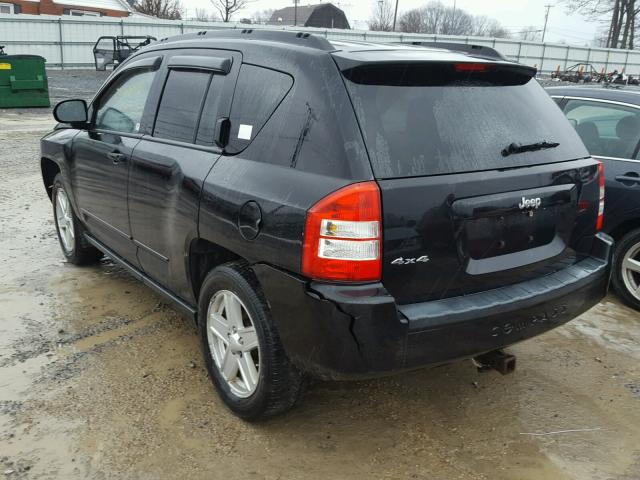 1J8FF47W48D676037 - 2008 JEEP COMPASS SP BLACK photo 3