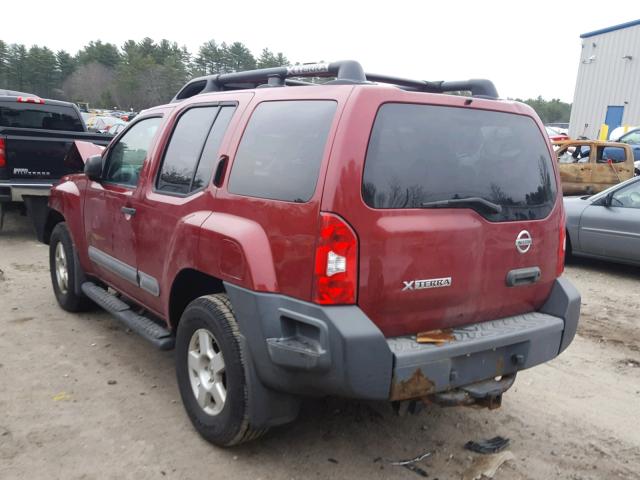 5N1AN08W45C603050 - 2005 NISSAN XTERRA OFF RED photo 3