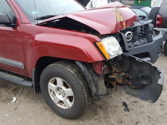 5N1AN08W45C603050 - 2005 NISSAN XTERRA OFF RED photo 9