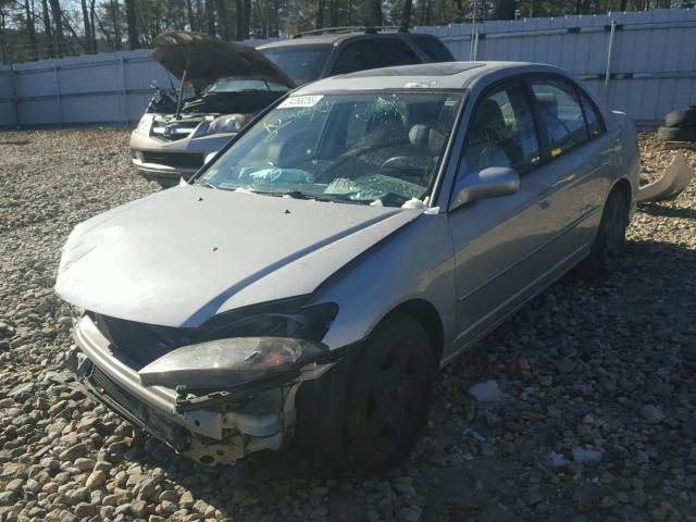 2HGES26744H517935 - 2004 HONDA CIVIC EX ნაცრისფერი ფოტო 2