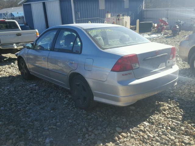 2HGES26744H517935 - 2004 HONDA CIVIC EX GRAY photo 3