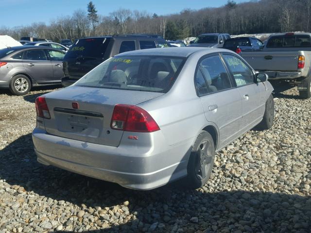 2HGES26744H517935 - 2004 HONDA CIVIC EX GRAY photo 4