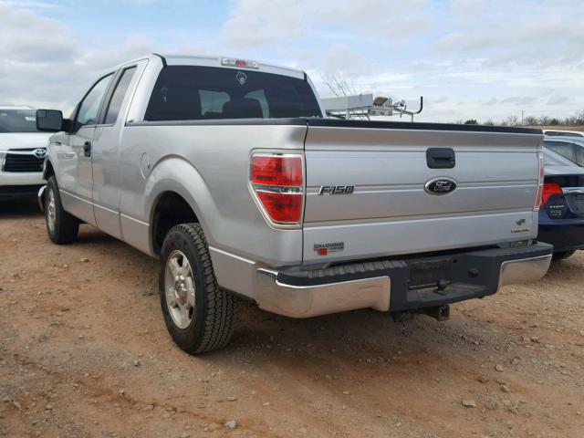 1FTEX1CM2BFC20021 - 2011 FORD F150 SUPER SILVER photo 3