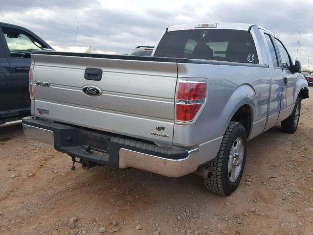 1FTEX1CM2BFC20021 - 2011 FORD F150 SUPER SILVER photo 4