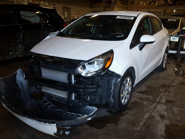 KNADM4A3XG6613060 - 2016 KIA RIO LX WHITE photo 2