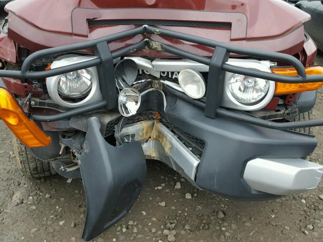 JTEZU11F68K001878 - 2008 TOYOTA FJ CRUISER RED photo 9