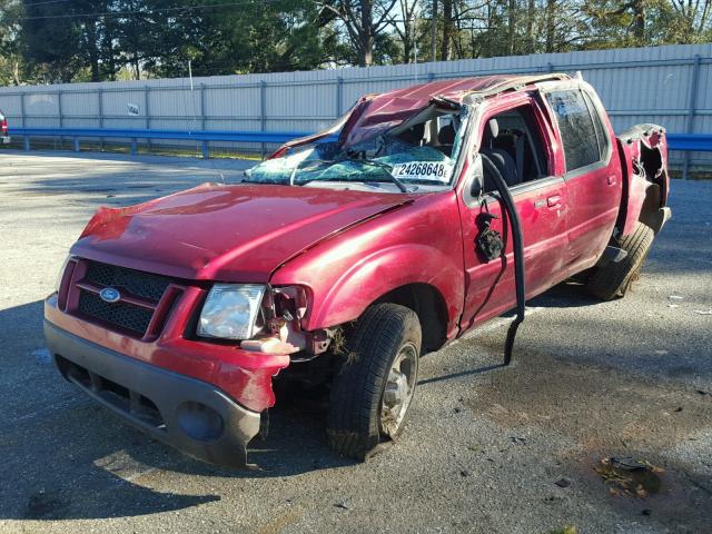 1FMZU67K74UC21711 - 2004 FORD EXPLORER S MAROON photo 2