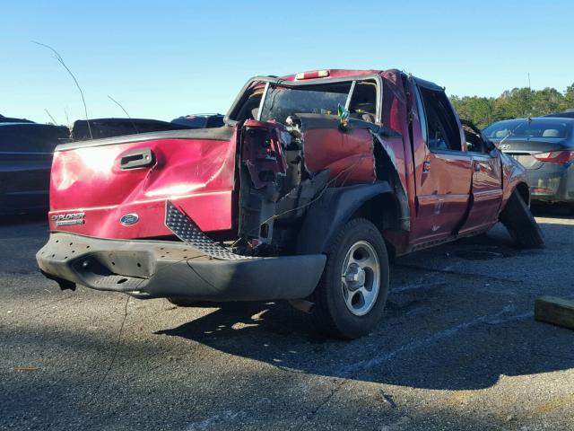 1FMZU67K74UC21711 - 2004 FORD EXPLORER S MAROON photo 4