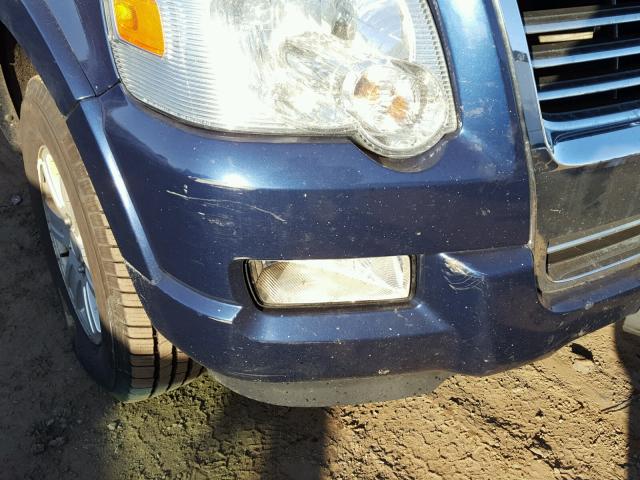 1FMEU73E98UA09645 - 2008 FORD EXPLORER X BLUE photo 9