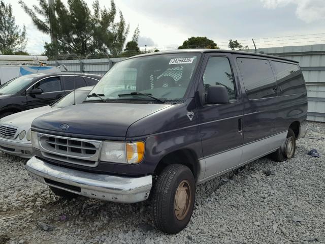 1FMRE11W8XHB67845 - 1999 FORD ECONOLINE BLUE photo 2