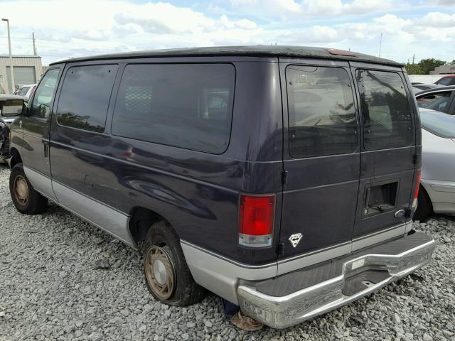 1FMRE11W8XHB67845 - 1999 FORD ECONOLINE BLUE photo 3