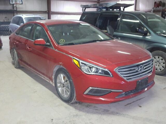 5NPE24AF2HH590887 - 2017 HYUNDAI SONATA SE RED photo 1