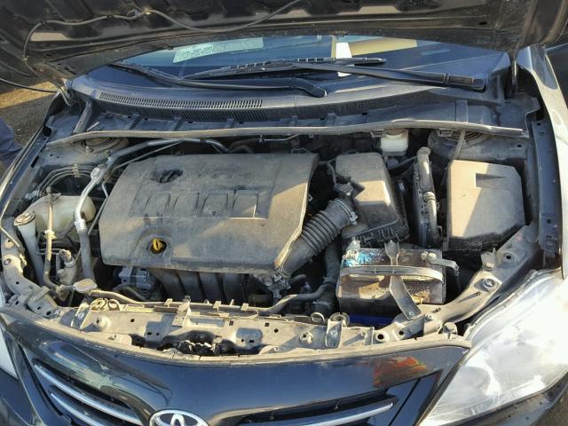 5YFBU4EE2DP178996 - 2013 TOYOTA COROLLA BA BLACK photo 7