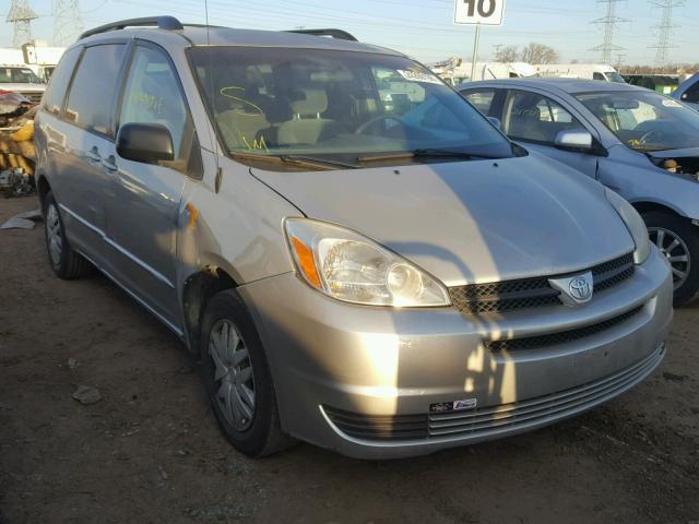 5TDZA23C84S123764 - 2004 TOYOTA SIENNA SILVER photo 1